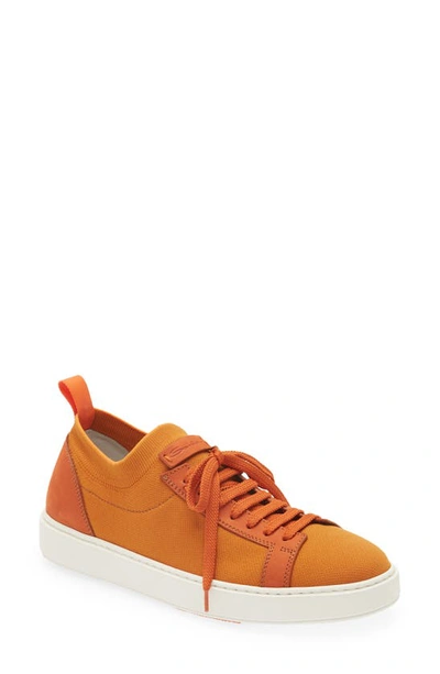 Santoni Daftest Low-top Sneakers In Orange
