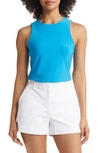 Halogen Racerback Tank In Blue Diva