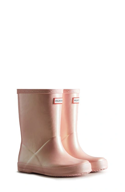 Hunter Kids' First Classic Nebula Waterproof Rain Boot In Bella / Pink