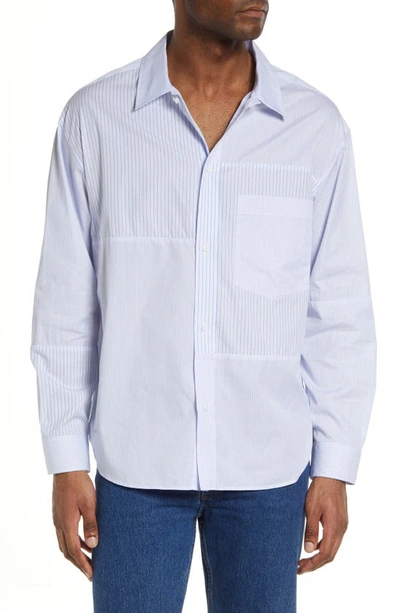 Frame Denim Summer Stripe Mixed Shirt