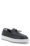 Santoni Bergen Loafer Sneaker In Black