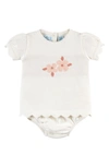 Feltman Brothers Babies'  Kids' Flower Knit Bodysuit In Ivory