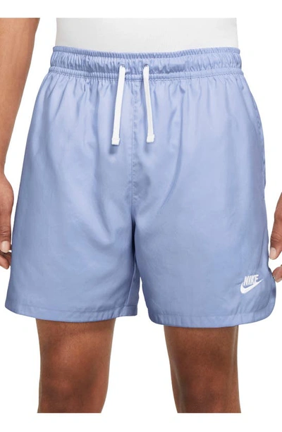 Nike Woven Lined Flow Shorts In Lt Marine/white