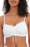 Freya Bralette Crochet Lace Bikini Top In White