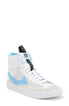 Nike Kids' Blazer Mid '77 High Top Sneaker In White/ University Blue/ Black