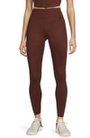 Nike One Luxe Dri-fit Leggings In Bronze Eclipse