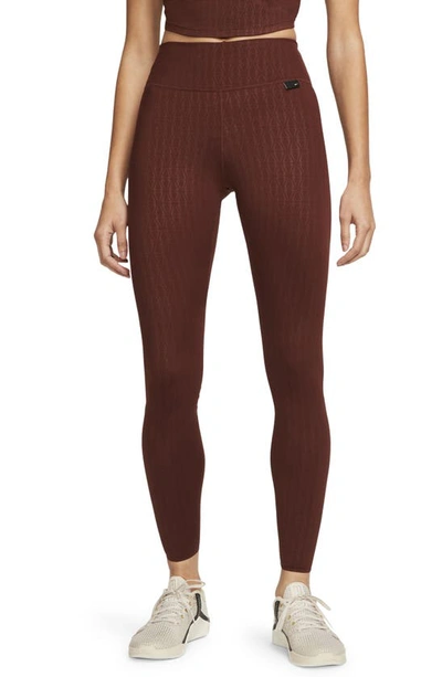 Nike One Luxe Dri-fit Leggings In Bronze Eclipse