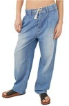 Free People Luna Denim Pull On Stardust Blue In Stardust Blue