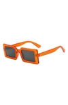 Fifth & Ninth Berlin 63mm Rectangle Sunglasses In Orange