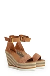 See By Chloé 'glyn' Espadrille Wedge Sandal In Powder Calf