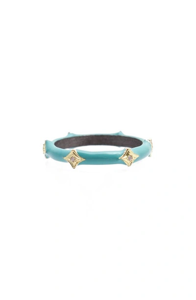 Armenta Old World Stackable Turquoise Enamel Ring In Blue