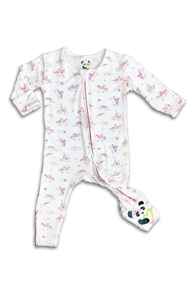 Bellabu Bear Baby Girl's & Little Girl's Unicorn Convertible Footie In White