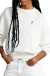Polo Ralph Lauren Round Collar And Long-sleeved T-shirt In White