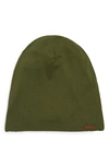 Grace Eleyae Slap Satin Lined Knit Cap In Olive