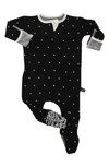 Peregrinewear Babies' Print Fitted One-piece Pajamas In Black