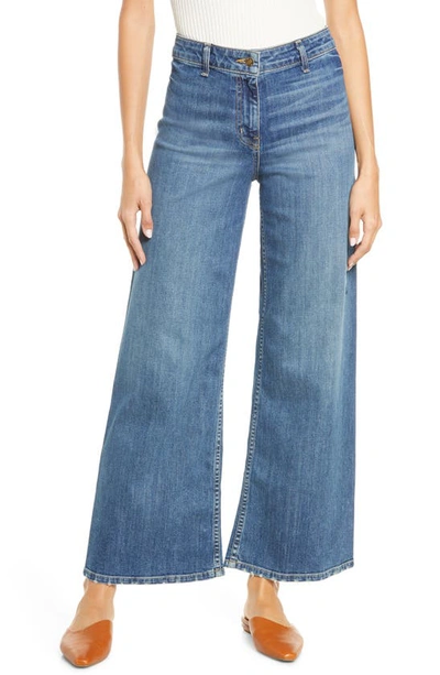 Nili Lotan Megan Wide Leg Jeans In Classic Wash