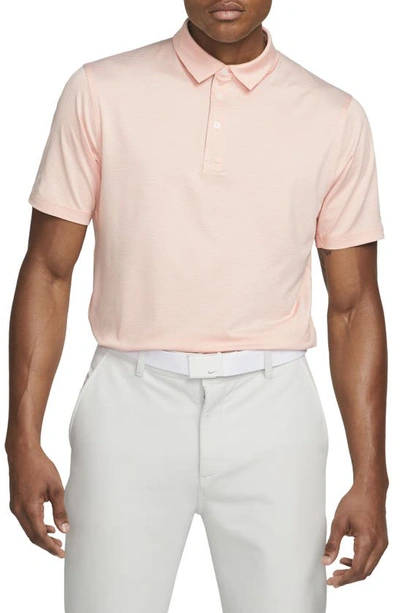 Nike Men's Dri-fit Player Striped Golf Polo In Pink