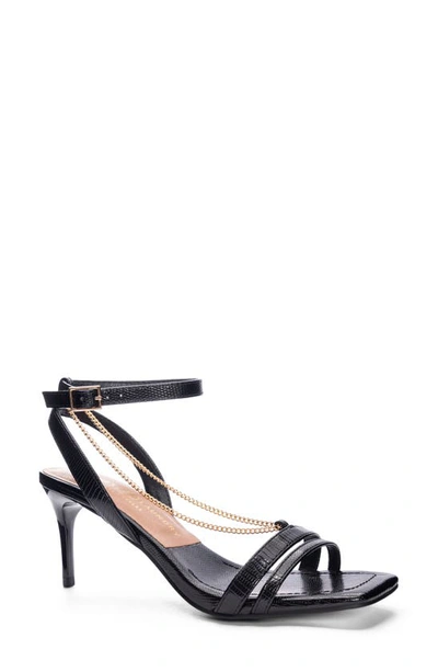 Chinese Laundry Robbins Ankle Strap Sandal In Black