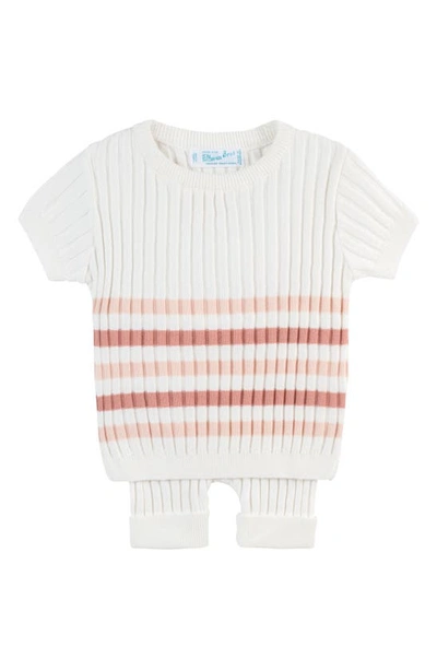 Feltman Brothers Babies'  Stripe Rib Knit Top & Pants Set In Ivory