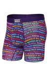 Saxx Vibe Super Soft Slim Fit Boxer Briefs In Underneath It All- Multi