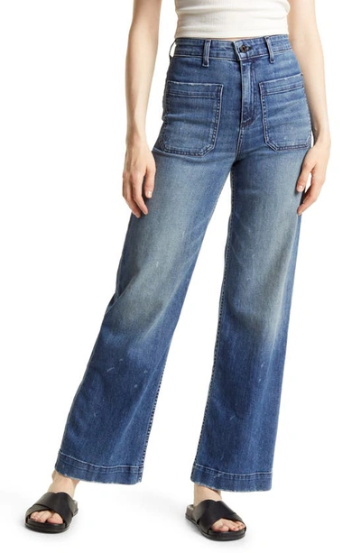 Askk Ny Sailor High Waist Wide Leg Jeans In Mulholland