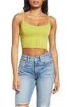 Pacsun Bodice Seamed Camisole In Green