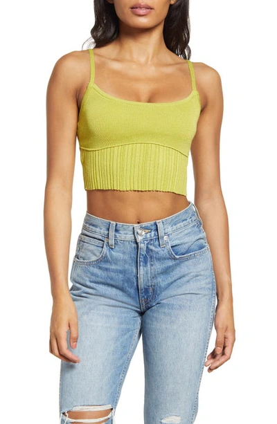 Pacsun Bodice Seamed Camisole In Green