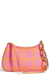 House Of Want Newbie Vegan Leather Shoulder Bag In Citrus Check