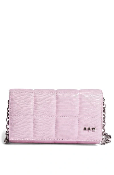 House Of Want We Browse Vegan Leather Wallet Crossbody Bag In Pink Lady