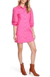 Court & Rowe Vince Camuto Eyelet Shirtdress In Pink