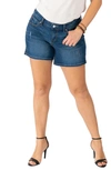 Slink Jeans Side Vent Denim Shorts In Gracelynn