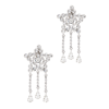 ALESSANDRA RICH CRYSTAL-EMBELLISHED CLIP-ON STAR EARRINGS