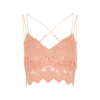 FREE PEOPLE ILEKTRA PINK CROCHET-LACE BRA TOP