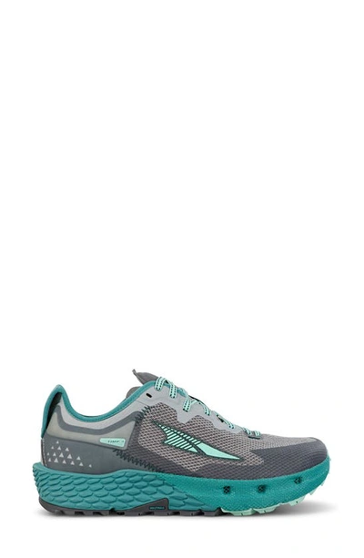 Altra Timp 4 Trail Running Shoe In Gray/ Teal