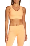 Alo Yoga Emulate Sports Bra In Cantaloupe