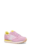 Saucony Kids' Jazz Original Sneaker In Pink/ Yellow/ Peach