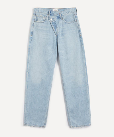 Agolde Criss-cross Upsized Jeans In Suburbia