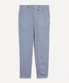 Oliver Spencer Bove Sky Blue Fishtail Trousers In Sky Blue