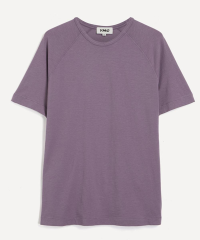 Ymc You Must Create Television Organic Cotton T-shirt In Purple