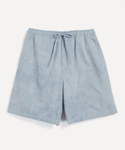 Ymc You Must Create Z Organic Cotton Shorts In Blue