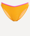 Frankies Bikinis Enzo Terry Bikini Bottom In Orange/pink