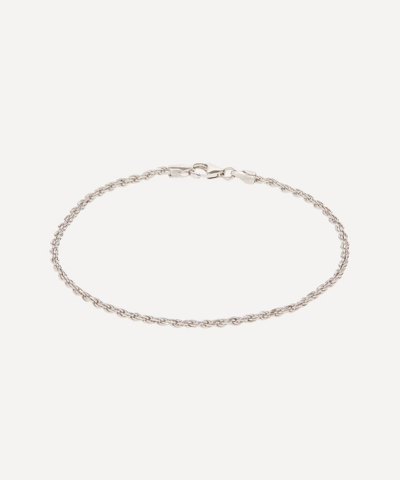 Miansai Rhodium-plated Silver Rope Chain Bracelet