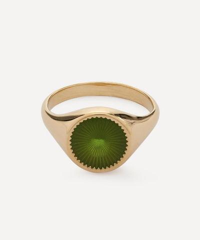 Miansai 14ct Gold Plated Vermeil Silver Solar Ring