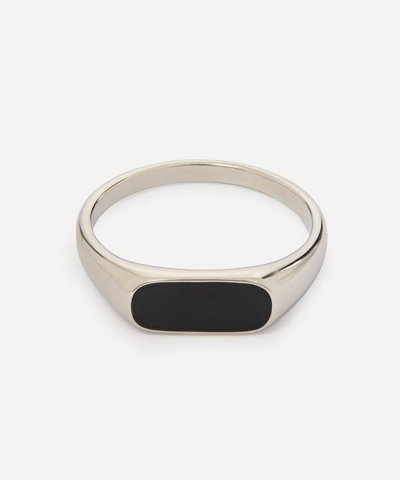 Miansai Platinum Plated Silver Pax Ring