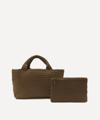 Naghedi St. Barths Medium Woven Tote Bag In Mink