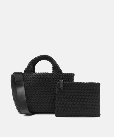 Naghedi St. Barths Mini Woven Tote Bag In Onyx