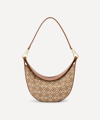 Loewe Women's Small Luna Anagram Jacquard And Leather Shoulder Bag In Tan