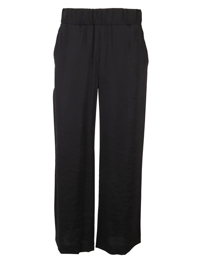 Fay Peached Effect Pants In Black
