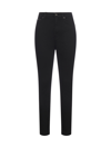 Dolce & Gabbana Blue Queen Patch Audrey Mid Waist Denim Jeans In Nero