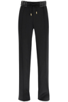 Dolce & Gabbana Viscose Twill Trousers In Black In Nero